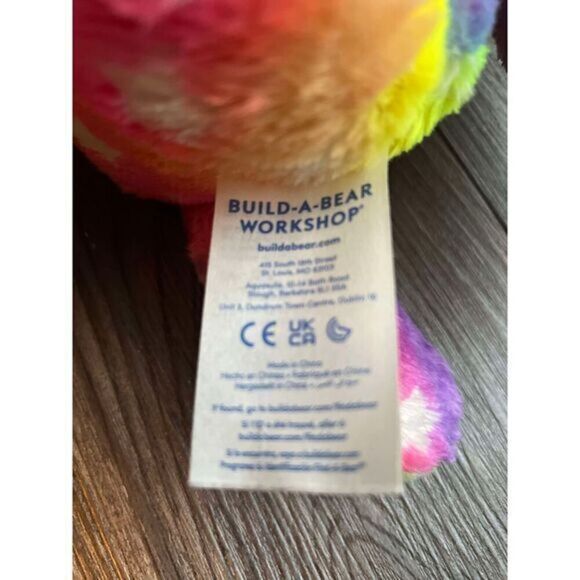 Build-A-Bear Rainbow Unicorn Plush Toy Stuffed Animal Rainbow Kitty Korn - Picture 5 of 5